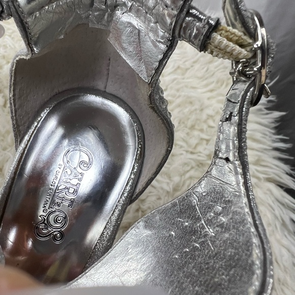 Carlos Santana Heels size 6.5M Silver - Picture 9 of 16